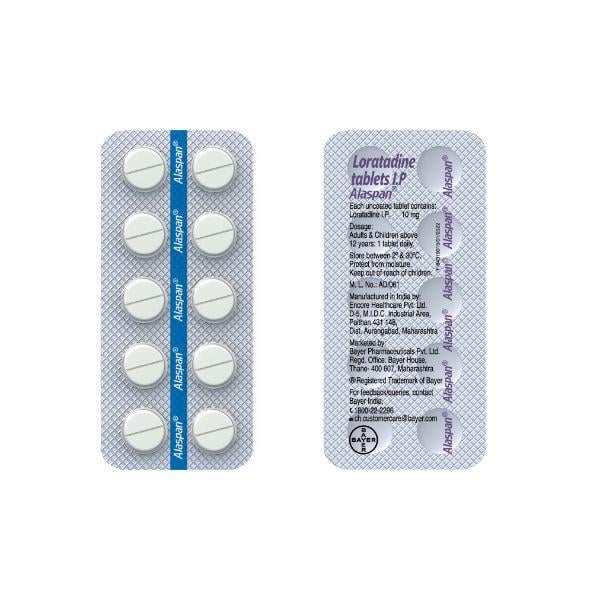 Alaspan 10mg Tablet 10'S - Global Surgicals