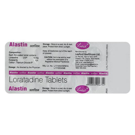 Alastin 10mg Tablet 10'S - Global Surgicals