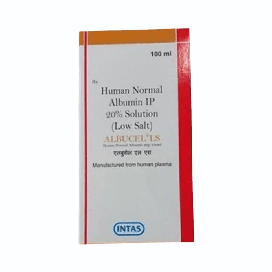 Albucel Ls 20mg 100ml Injection - Global Surgicals