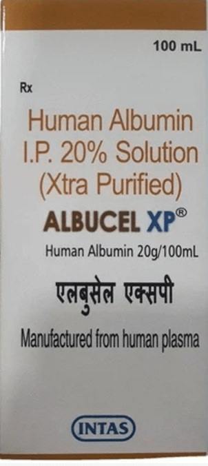 Albucel XP 20mg 100ml Injection - Global Surgicals