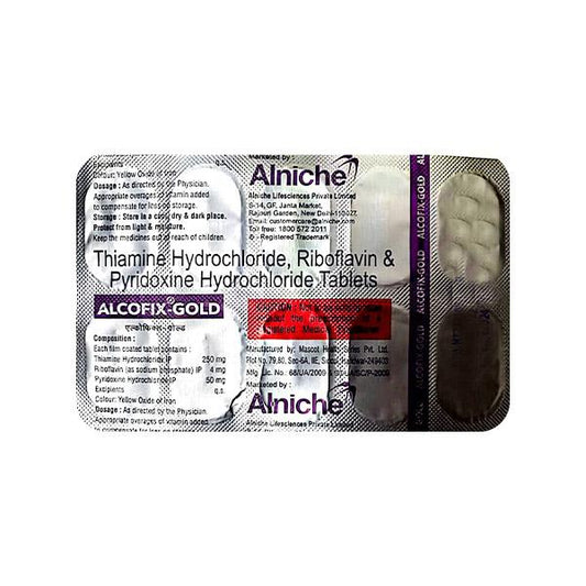 ALCOFIX GOLD Tablet 10's - Global Surgicals