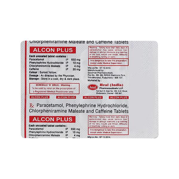 Alcon Plus Tablet 10'S - Global Surgicals