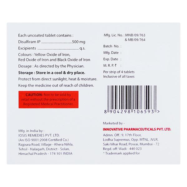 ALCONIX 500mg Tablet 4's - Global Surgicals