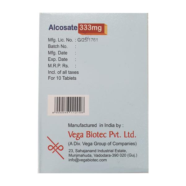 ALCOSATE 333mg Tablet 10's - Global Surgicals