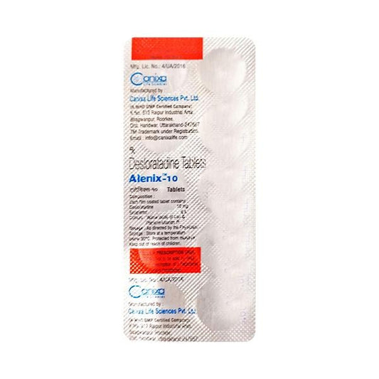 Alenix 10mg Tablet 10'S - Global Surgicals