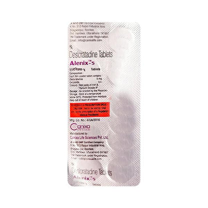 Alenix 5mg Tablet 10'S - Global Surgicals