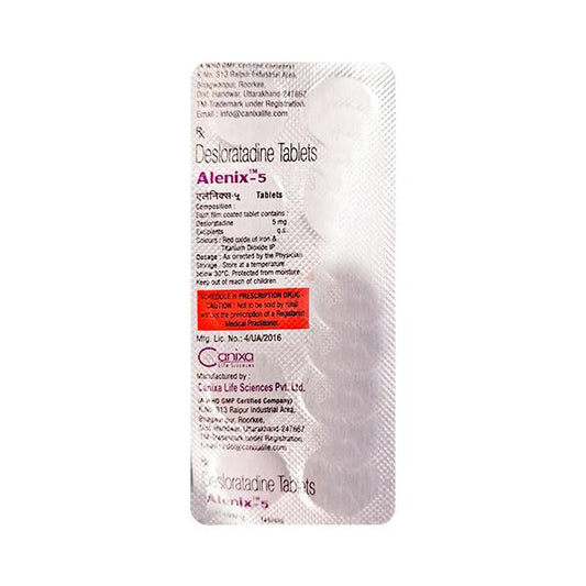 Alenix 5mg Tablet 10'S - Global Surgicals