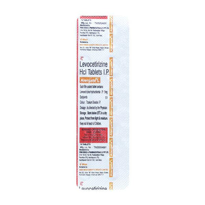 ALERGATE L Tablet 10's - Global Surgicals