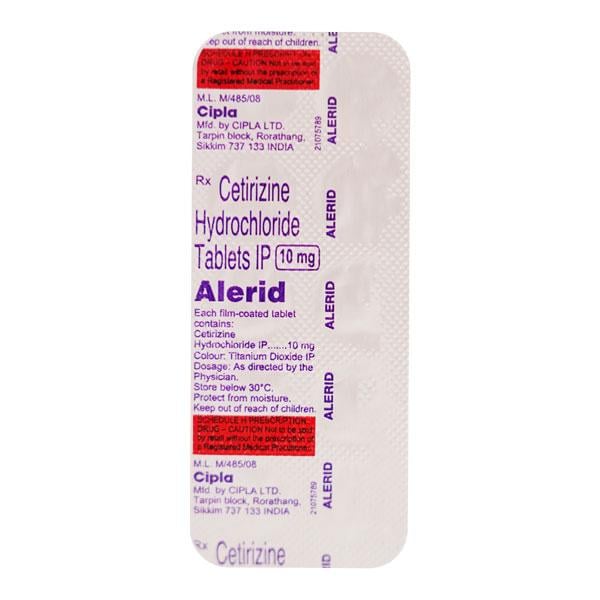 Alerid 10mg Tablet 10'S - Global Surgicals
