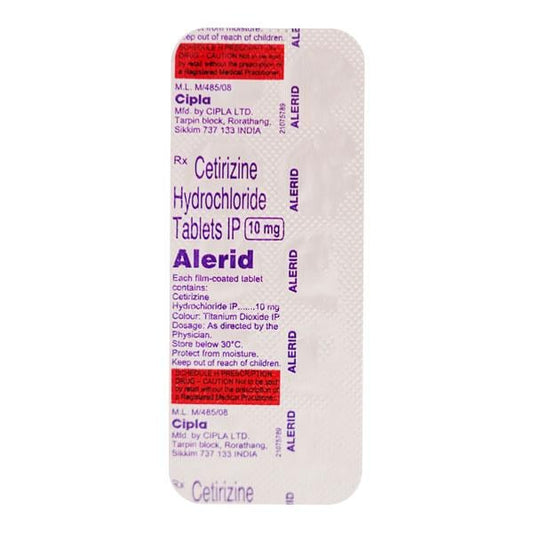 Alerid 10mg Tablet 10'S - Global Surgicals