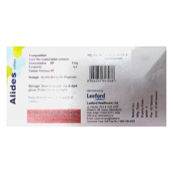 Alides 5mg Tablet 10'S - Global Surgicals