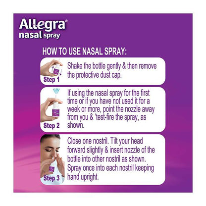 ALLEGRA Nasal Spray 120mdi - Global Surgicals