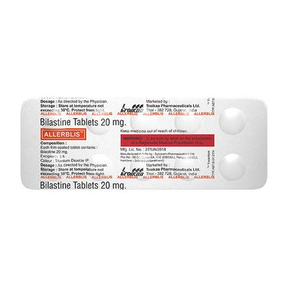 ALLERBLIS 20 Tablet 10's - Global Surgicals
