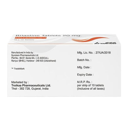 ALLERBLIS 20 Tablet 10's - Global Surgicals