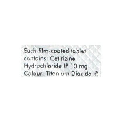 Allercet 10mg Tablet 10'S - Global Surgicals