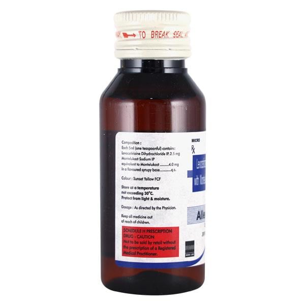 Allercet M Syrup 60ml - Global Surgicals