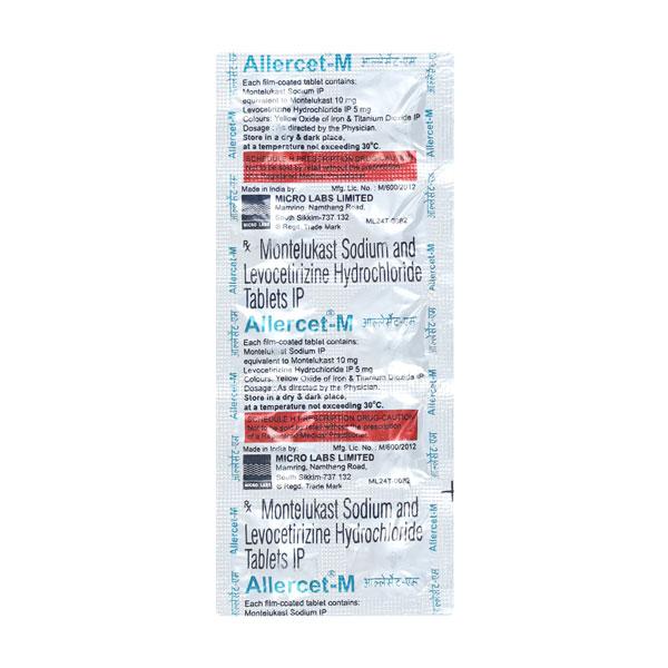 Allercet M Tablet 10'S - Global Surgicals