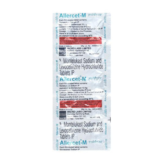 Allercet M Tablet 10'S - Global Surgicals