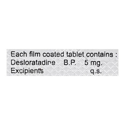 Allerde 5mg Tablet 10'S - Global Surgicals