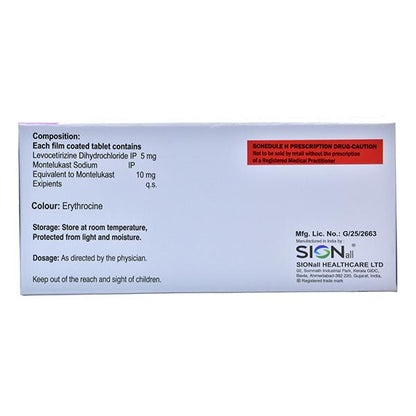 ALLERZAP LC Tablet 10's - Global Surgicals