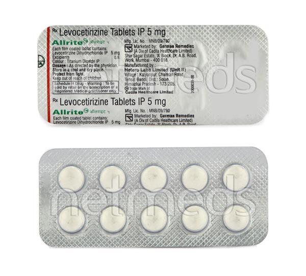 Allrite 5mg Tablet 10'S - Global Surgicals