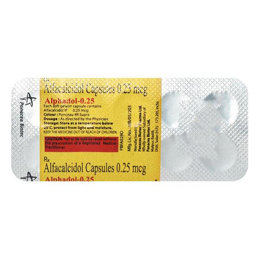 Alphadol 0.25Mcg Capsule 10'S - Global Surgicals