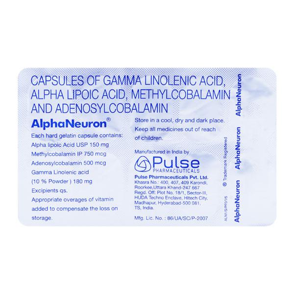Alphaneuron Capsule 10'S - Global Surgicals
