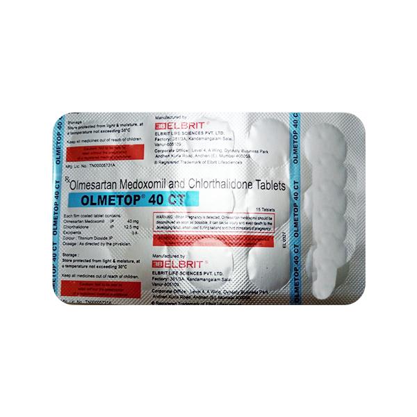 OLMETOP 40 CT Tablet 15's