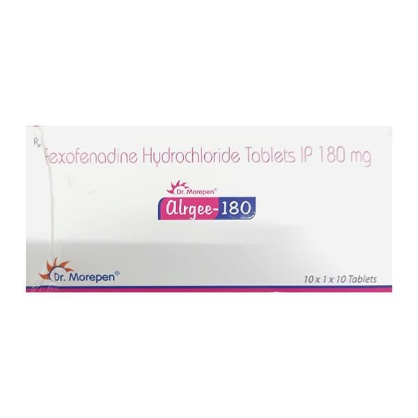 ALRGEE 180 Tablet 10's - Global Surgicals