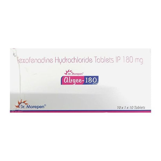 ALRGEE 180 Tablet 10's - Global Surgicals