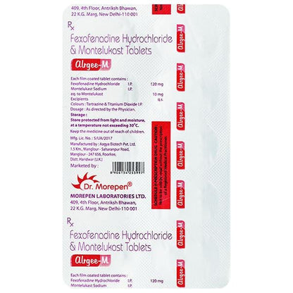 ALRGEE M Tablet 10's - Global Surgicals