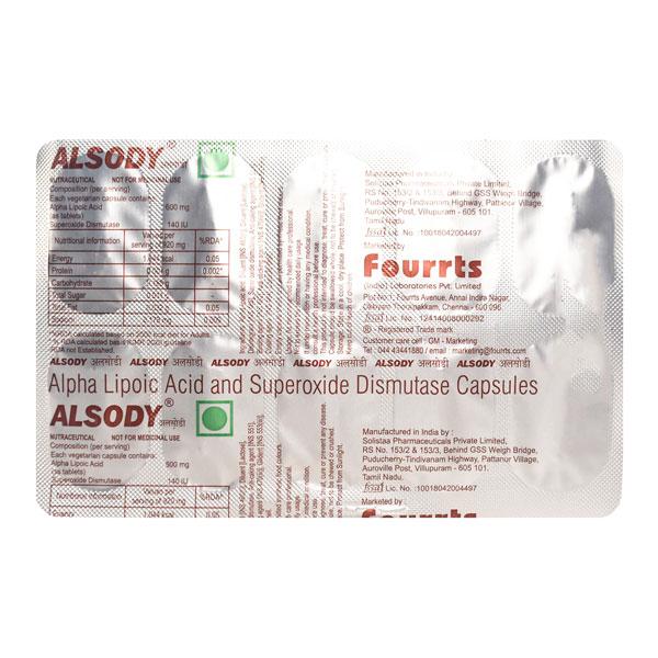 Alsody Capsule 10'S - Global Surgicals