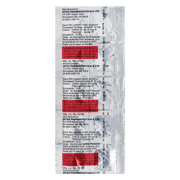 Alzil 10mg Tablet 10'S - Global Surgicals