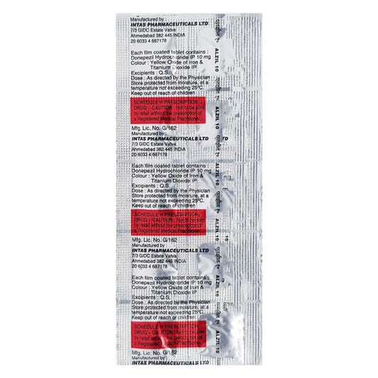 Alzil 10mg Tablet 10'S - Global Surgicals