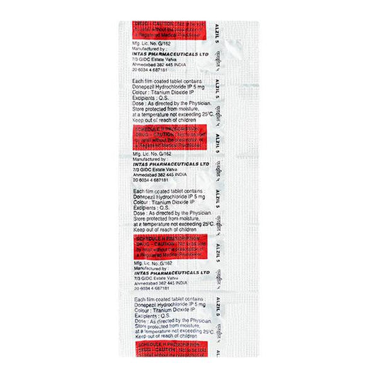 Alzil 5mg Tablet 10'S - Global Surgicals