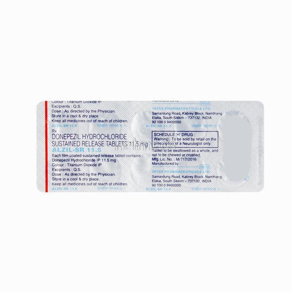 Alzil SR 11.5mg Tablet 10'S - Global Surgicals