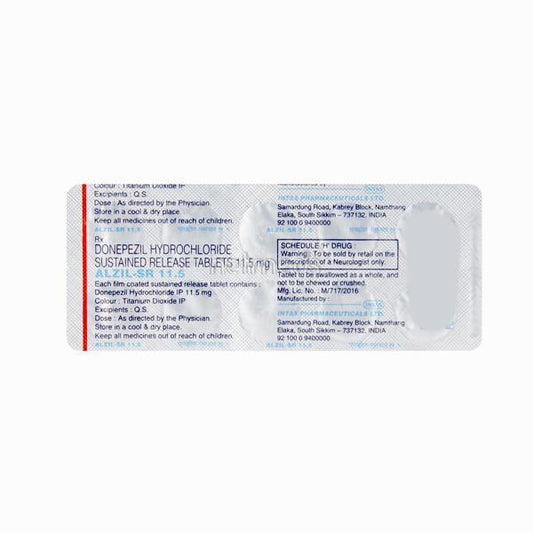Alzil SR 11.5mg Tablet 10'S - Global Surgicals