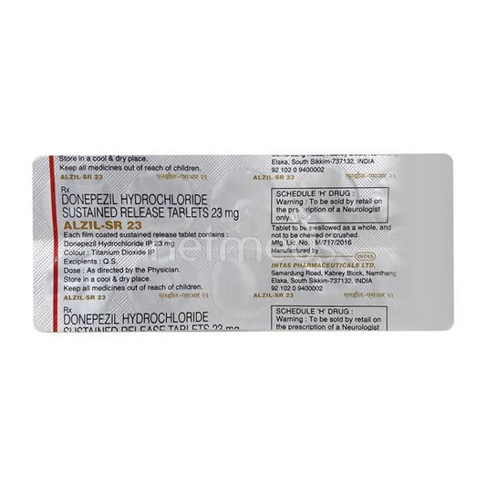 Alzil SR 23mg Tablet 10'S - Global Surgicals