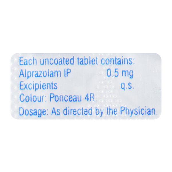 Alzolam 0.5mg Tablet 10'S - Global Surgicals