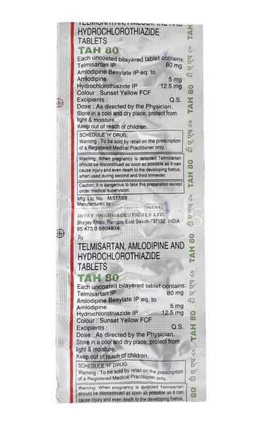 TAH 80mg Tablet 10'S