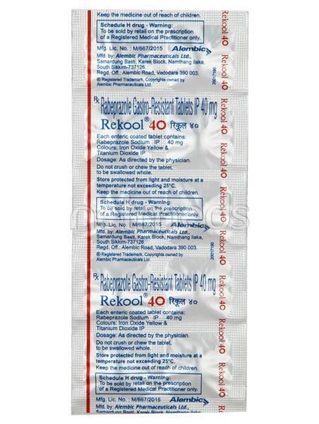 Rekool 40mg Tablet 10'S