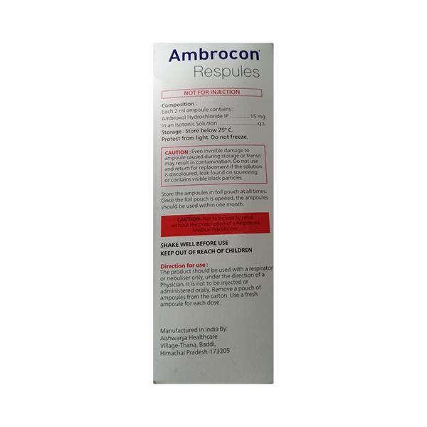 AMBROCON Respules 5x2ml - Global Surgicals