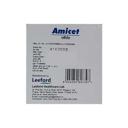 Amicet Tablet 10'S - Global Surgicals