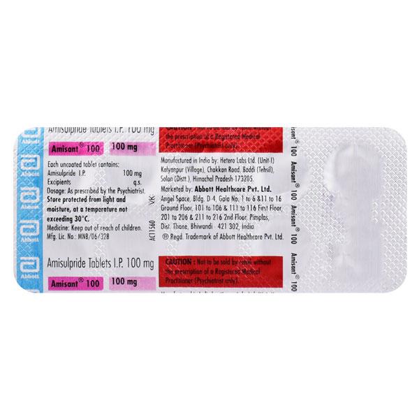 Amisant 100mg Tablet 10'S - Global Surgicals