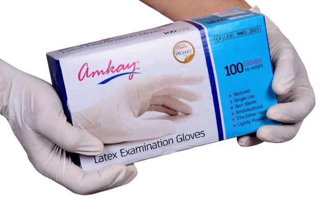Amkay Latex Examination Gloves - Global Surgicals