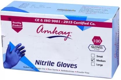 Amkay Nitrile Examination Gloves - Global Surgicals
