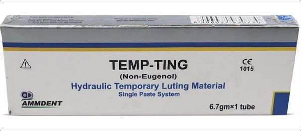 Ammdent Temp - Ting Hydraulic Temporary Luting Cement - Global Surgicals
