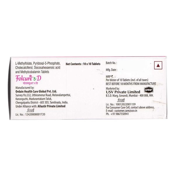 FOLCURE 5D Tablet 10's