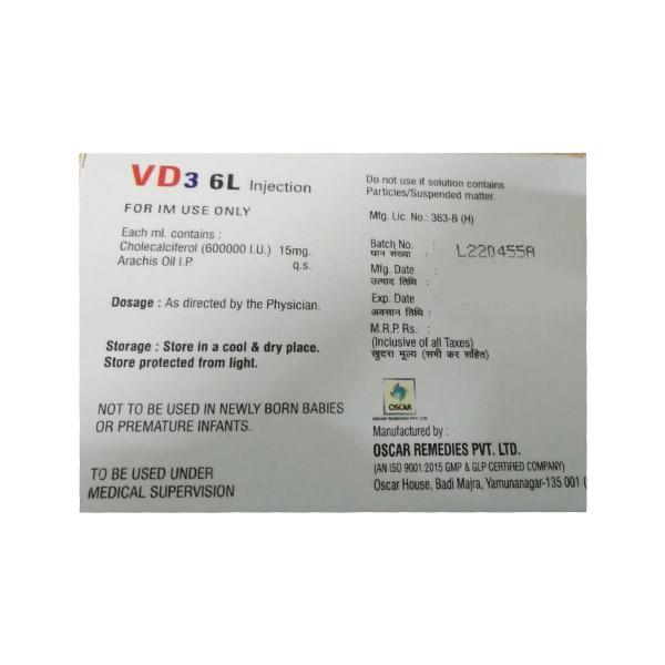V D3 6L Injection 1ml