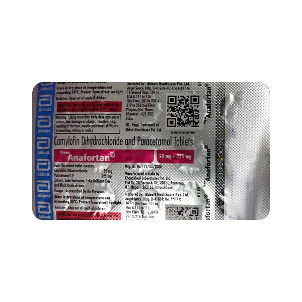 ANAFORTAN NEW Tablet 15's - Global Surgicals